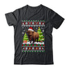 Santa Bison Animal Xmas Lighting Ugly Bison Christmas Shirt & Sweatshirt | siriusteestore