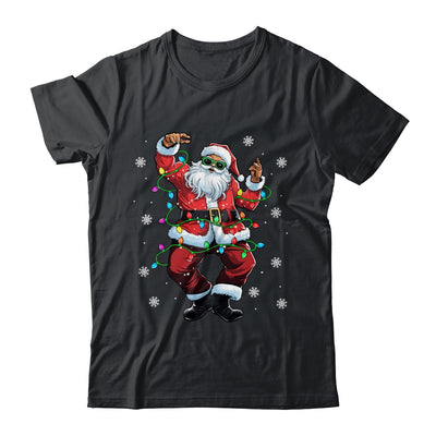 Santa Claus Black Christmas Afro African American Xmas Shirt & Sweatshirt | siriusteestore