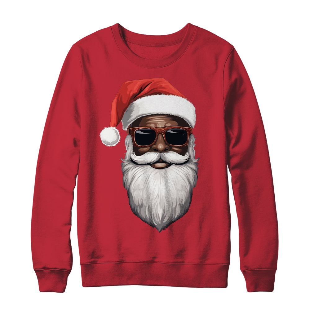 Santa Claus Black Xmas Santa Afro African American Christmas Shirt & Sweatshirt | siriusteestore