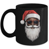 Santa Claus Black Xmas Santa Afro African American Christmas Mug | siriusteestore