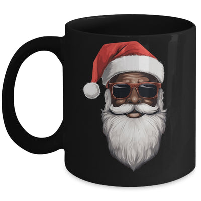 Santa Claus Black Xmas Santa Afro African American Christmas Mug | siriusteestore