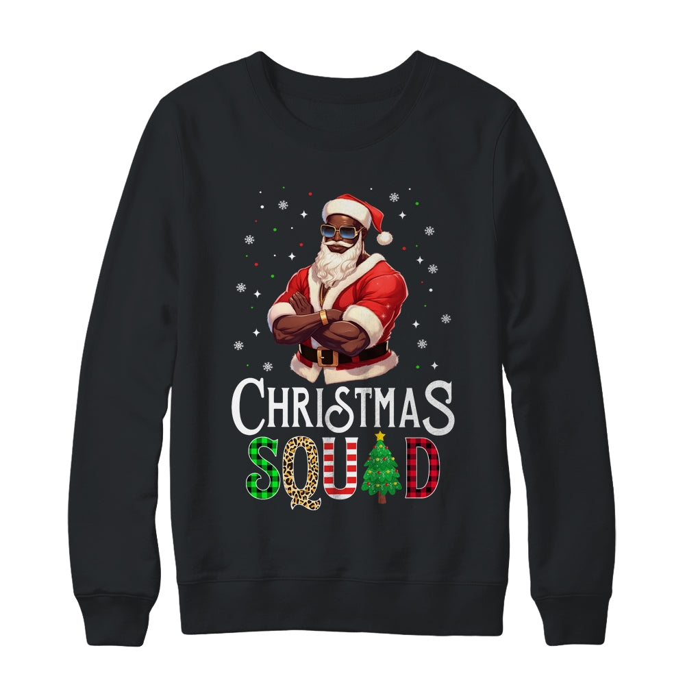 Santa Claus Christmas Squad Black Men African American Shirt & Sweatshirt | siriusteestore