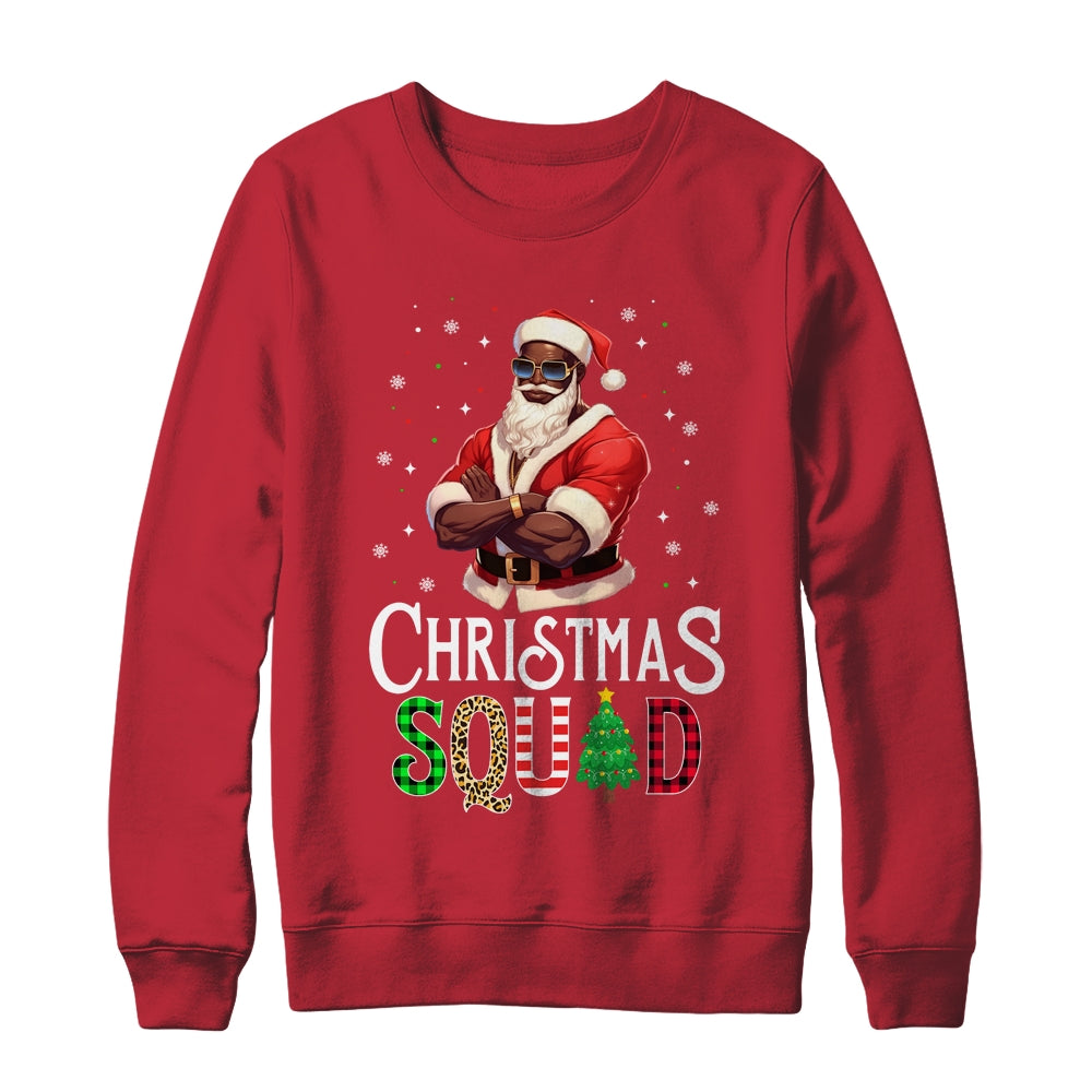Santa Claus Christmas Squad Black Men African American Shirt & Sweatshirt | siriusteestore