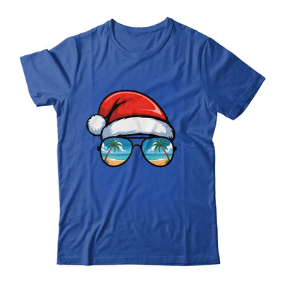 Santa Claus Hat Sunglasses Beach Christmas In July Summer Shirt & Tank Top | siriusteestore