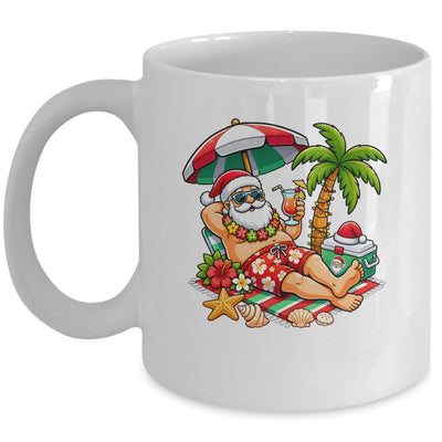 Santa Claus In Swim Christmas In July Beach Trip Men Women Mug | siriusteestore