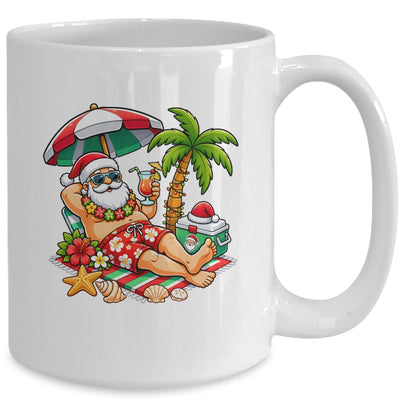 Santa Claus In Swim Christmas In July Beach Trip Men Women Mug | siriusteestore