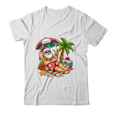 Santa Claus In Swim Christmas In July Beach Trip Men Women Shirt & Hoodie | siriusteestore