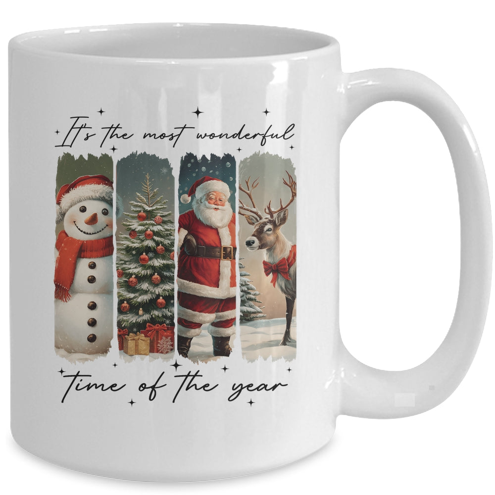 Santa Claus Merry Christmas Coquette Bow Reindeer Snowman Mug | siriusteestore