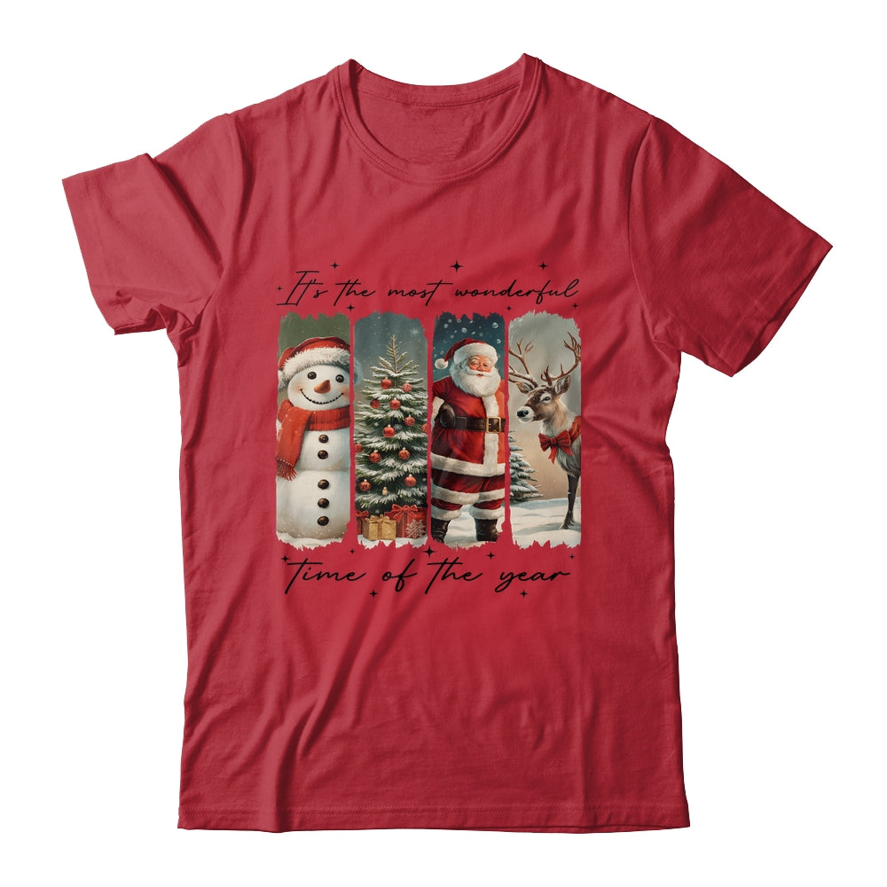Santa Claus Merry Christmas Coquette Bow Reindeer Snowman Shirt & Sweatshirt | siriusteestore