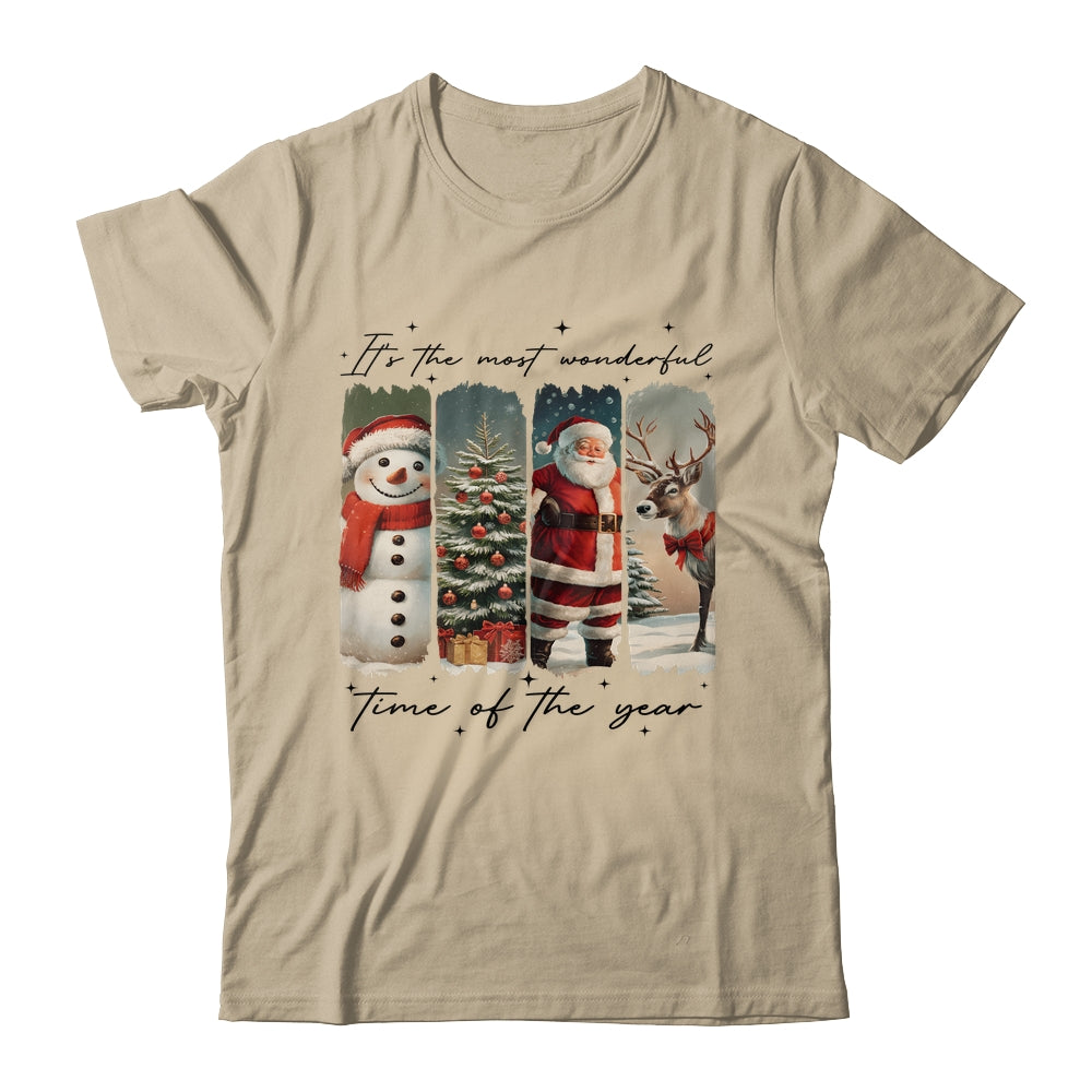 Santa Claus Merry Christmas Coquette Bow Reindeer Snowman Shirt & Sweatshirt | siriusteestore