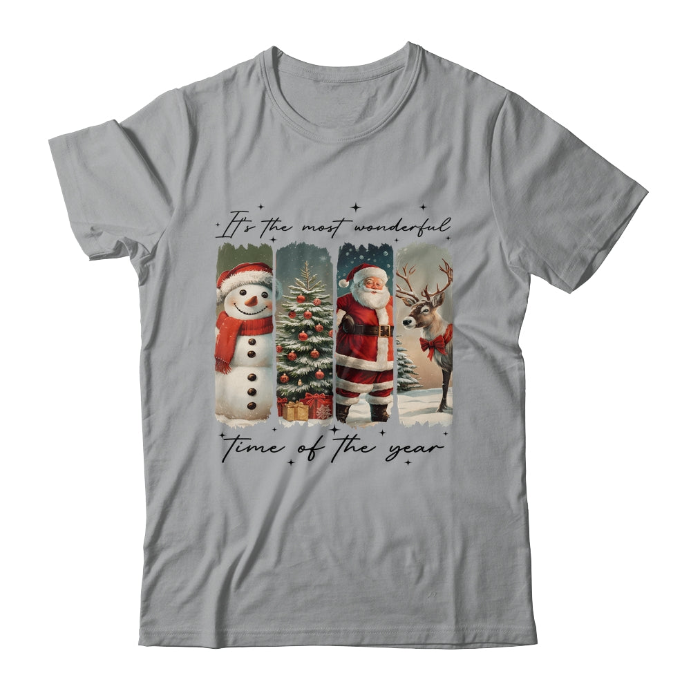 Santa Claus Merry Christmas Coquette Bow Reindeer Snowman Shirt & Sweatshirt | siriusteestore