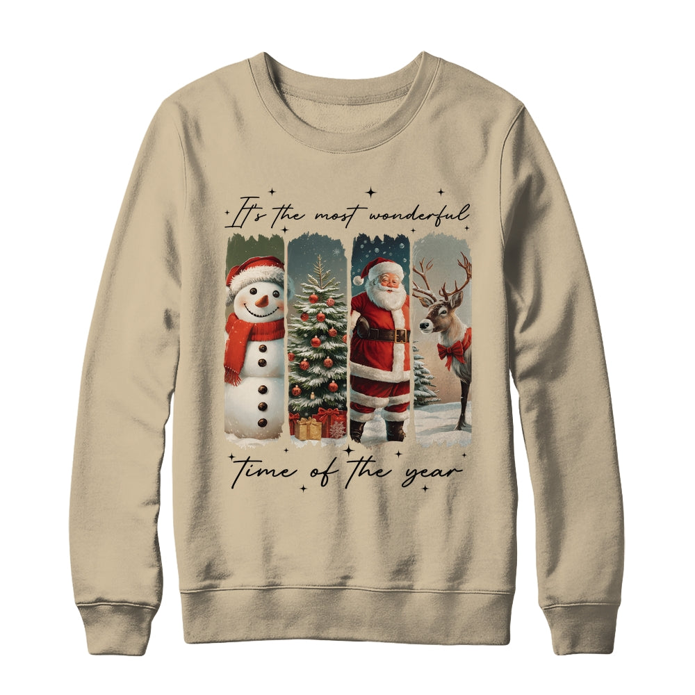 Santa Claus Merry Christmas Coquette Bow Reindeer Snowman Shirt & Sweatshirt | siriusteestore