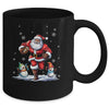 Santa Claus Playing American Football Christmas Football Fan Mug | siriusteestore