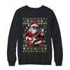 Santa Claus Playing Guitar Musician Guitarist Ugly Christmas Shirt & Sweatshirt | siriusteestore
