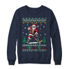 Santa Claus Playing Ice Hockey Ugly Christmas Hockey Player Shirt & Sweatshirt | siriusteestore