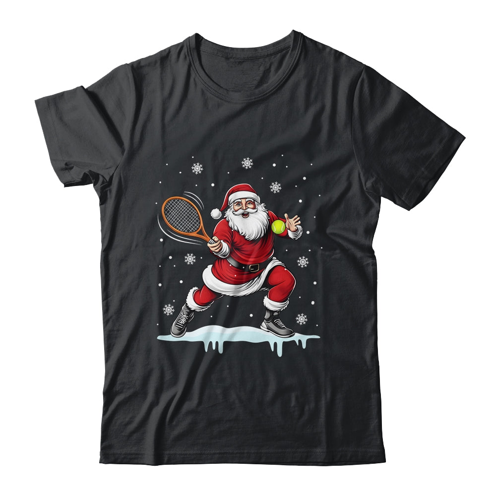 Santa Claus Playing Tennis Christmas Xmas Tennis Player Men Shirt & Sweatshirt | siriusteestore