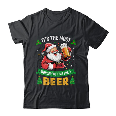 Santa Drinking Beer It's The Most Wonderful Time For A Beer Shirt & Sweatshirt | siriusteestore