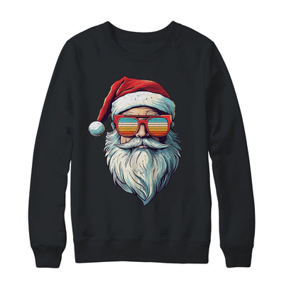 Santa Face Retro Sunglasses Christmas Men Women Xmas Shirt & Sweatshirt | siriusteestore