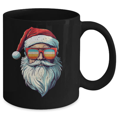 Santa Face Retro Sunglasses Christmas Men Women Xmas Mug | siriusteestore
