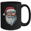 Santa Face Retro Sunglasses Christmas Men Women Xmas Mug | siriusteestore