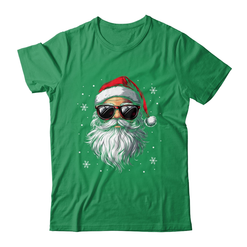 Santa Face Retro Sunglasses Christmas Xmas For Mens Boys Shirt & Sweatshirt | siriusteestore