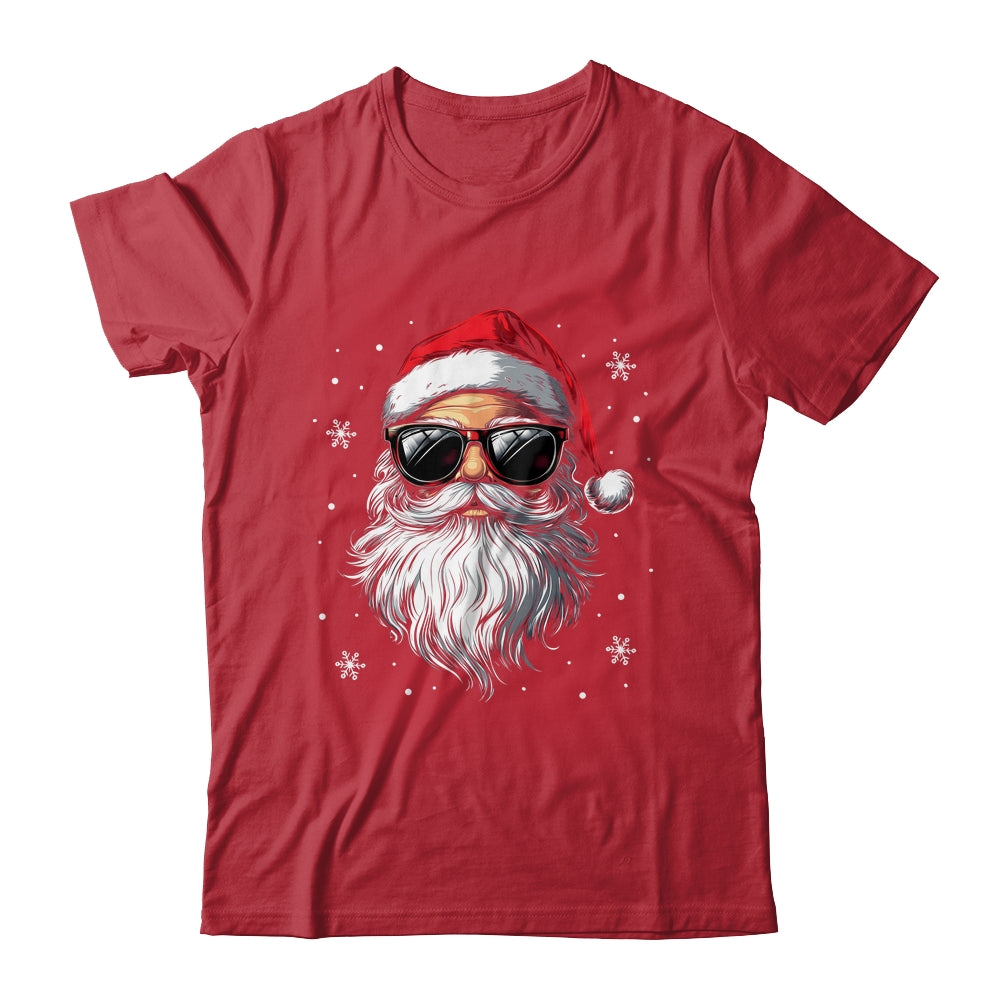 Santa Face Retro Sunglasses Christmas Xmas For Mens Boys Shirt & Sweatshirt | siriusteestore