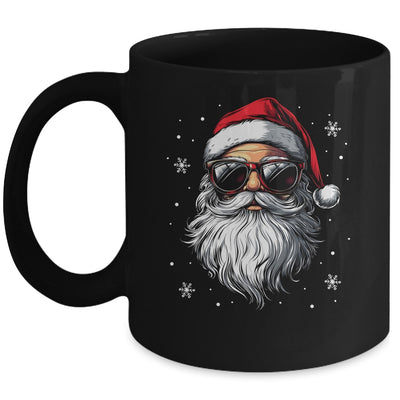 Santa Face Retro Sunglasses Christmas Xmas For Mens Boys Mug | siriusteestore