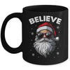 Santa Face Sunglasses Believe Christmas Xmas For Boys Mens Mug | siriusteestore
