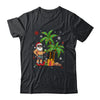 Santa Hawaiian Hawaii Christmas Palm Tree Lights Xmas Funny Shirt & Sweatshirt | siriusteestore