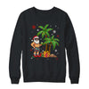Santa Hawaiian Hawaii Christmas Palm Tree Lights Xmas Funny Shirt & Sweatshirt | siriusteestore