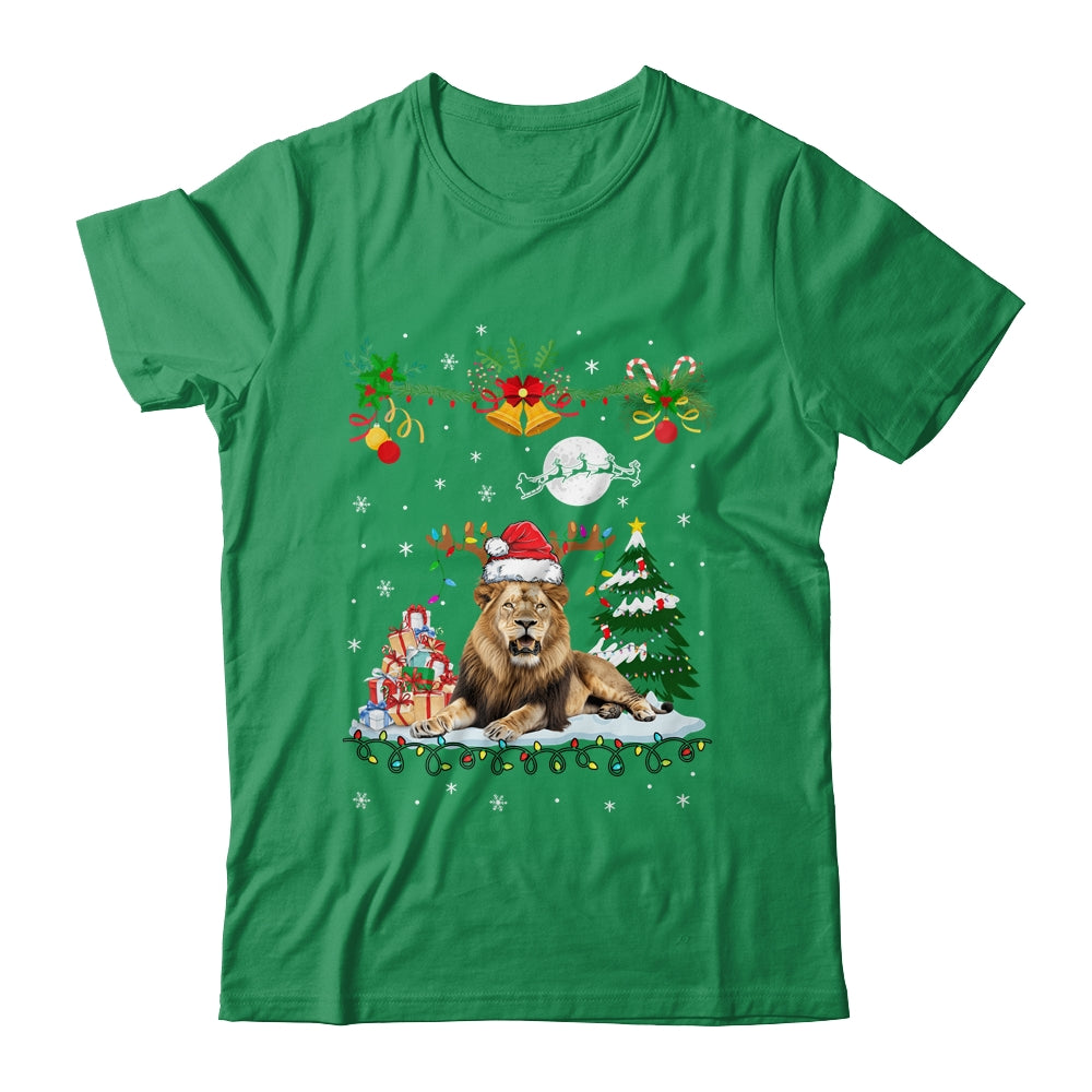 Santa Reindeer Lion Christmas Xmas Presents Ornaments Family Shirt & Sweatshirt | siriusteestore