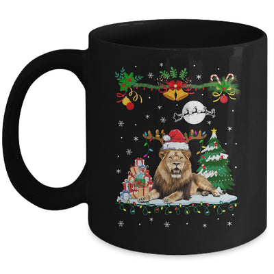 Santa Reindeer Lion Christmas Xmas Presents Ornaments Family Mug | siriusteestore