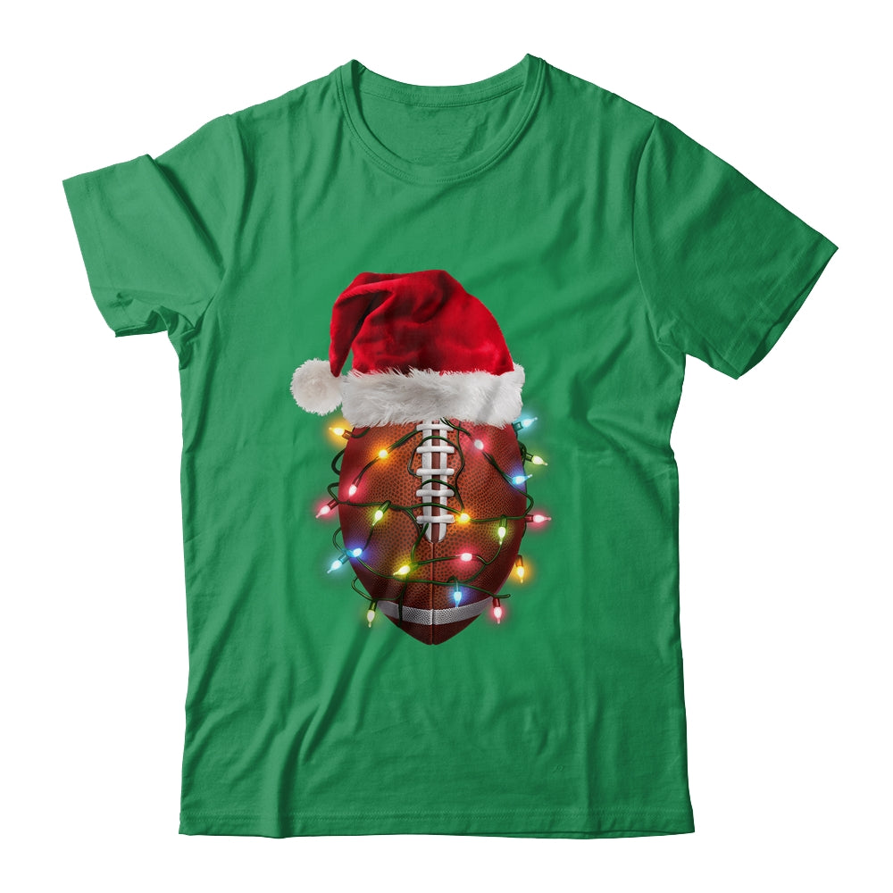 Santa Sports Design For Men Boys Christmas Football Player Shirt & Sweatshirt | siriusteestore