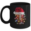 Santa Sports Design For Men Boys Christmas Football Player Mug | siriusteestore