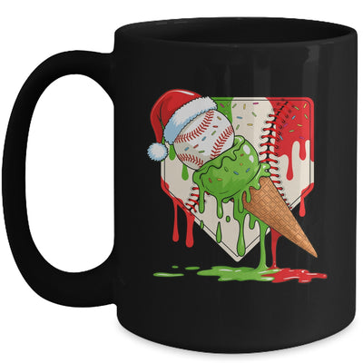 Santa Sports Ice Baseball Christmas Xmas Kid Men Boys Mug | siriusteestore