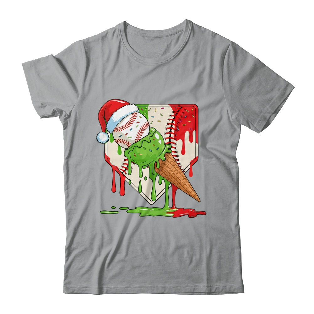 Santa Sports Ice Baseball Christmas Xmas Kid Men Boys Shirt & Sweatshirt | siriusteestore