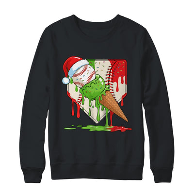 Santa Sports Ice Baseball Christmas Xmas Kid Men Boys Shirt & Sweatshirt | siriusteestore