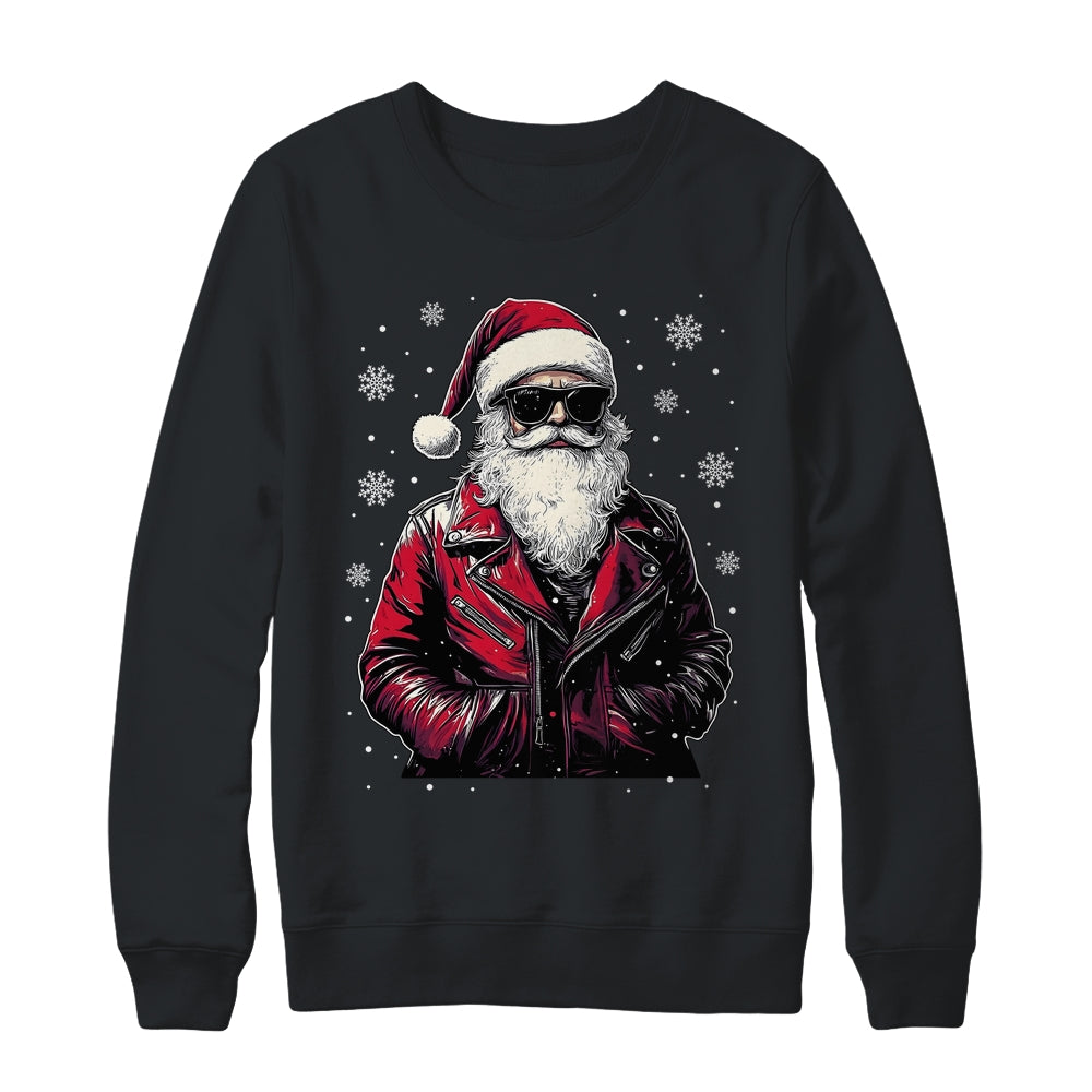 Santa Sunglasses Cool Santa Claus Vintage Christmas Party Shirt & Sweatshirt | siriusteestore