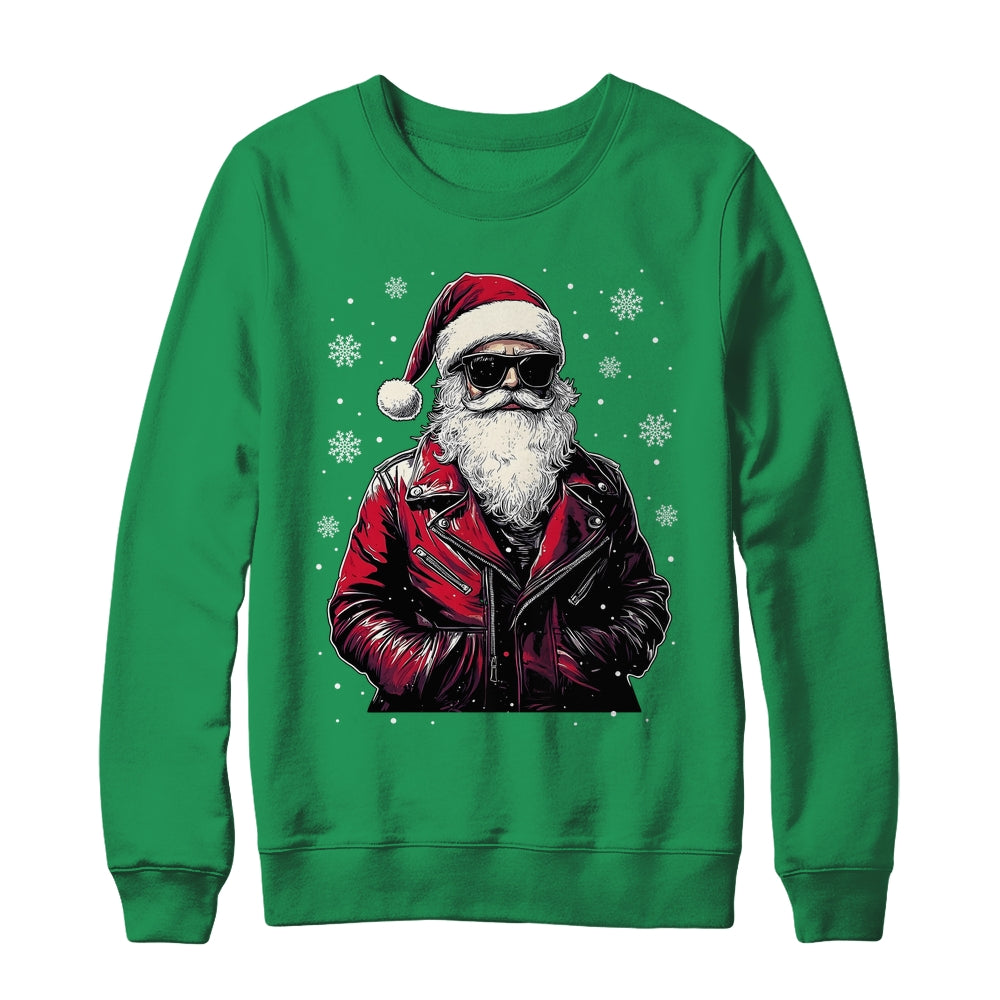 Santa Sunglasses Cool Santa Claus Vintage Christmas Party Shirt & Sweatshirt | siriusteestore