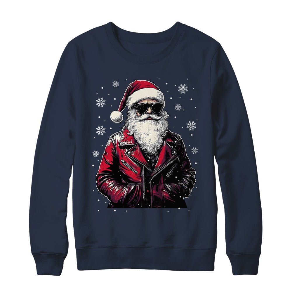 Santa Sunglasses Cool Santa Claus Vintage Christmas Party Shirt & Sweatshirt | siriusteestore