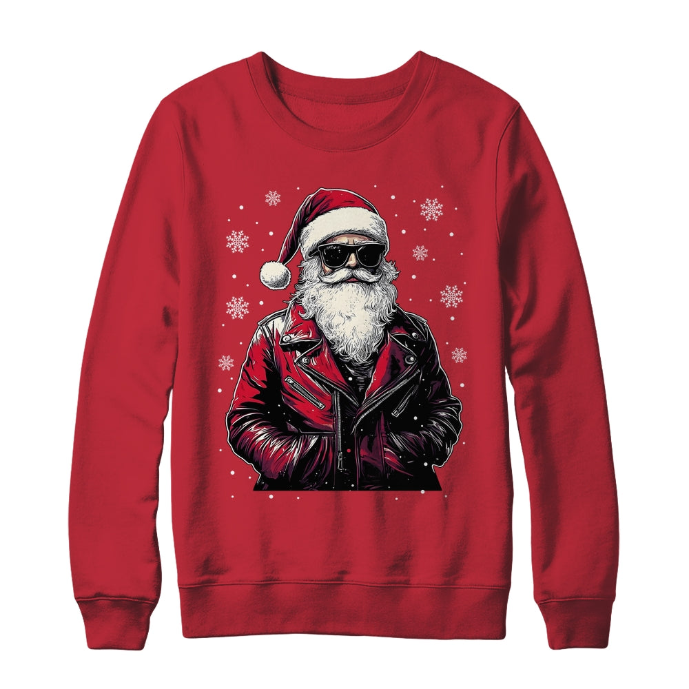 Santa Sunglasses Cool Santa Claus Vintage Christmas Party Shirt & Sweatshirt | siriusteestore