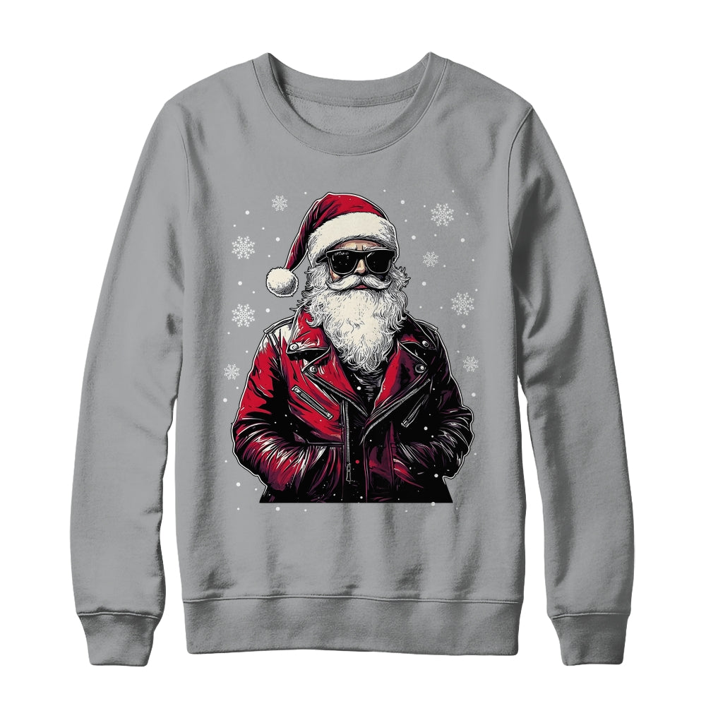 Santa Sunglasses Cool Santa Claus Vintage Christmas Party Shirt & Sweatshirt | siriusteestore