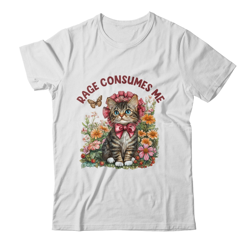 Sarcastic Cat Meme Rage Consumes Me Funny Cat Meme Men Women Shirt & Tank Top | siriusteestore