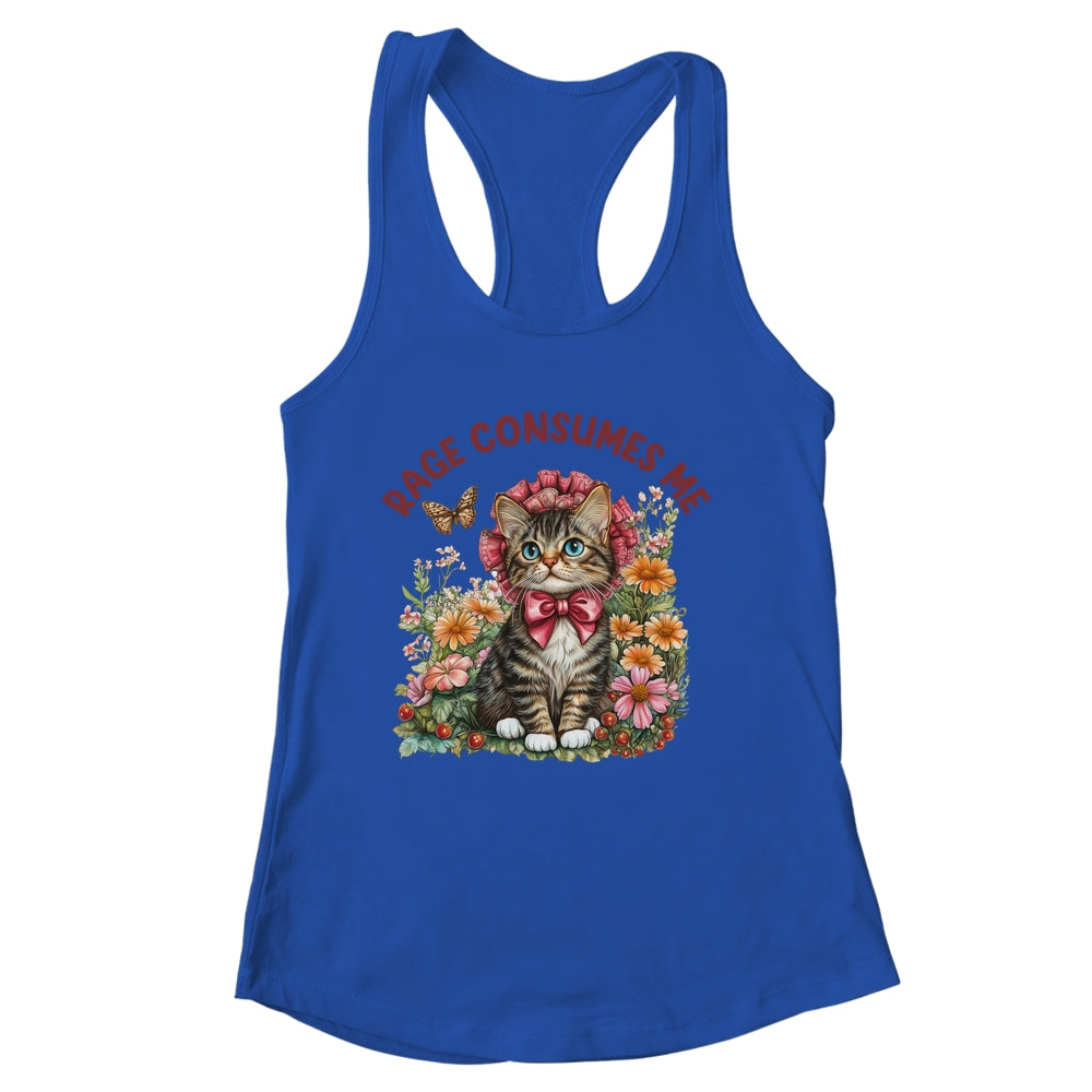Sarcastic Cat Meme Rage Consumes Me Funny Cat Meme Men Women Shirt & Tank Top | siriusteestore