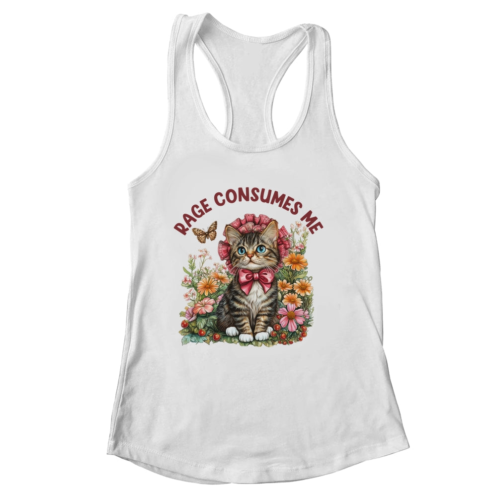 Sarcastic Cat Meme Rage Consumes Me Funny Cat Meme Men Women Shirt & Tank Top | siriusteestore
