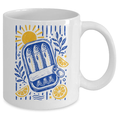 Sardine Coastal Graphic Women Summer Beach Vacation Fish Mug | siriusteestore
