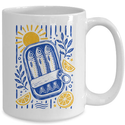 Sardine Coastal Graphic Women Summer Beach Vacation Fish Mug | siriusteestore