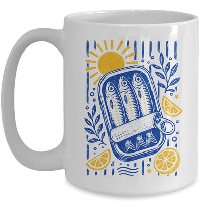 Sardine Coastal Graphic Women Summer Beach Vacation Fish Mug | siriusteestore