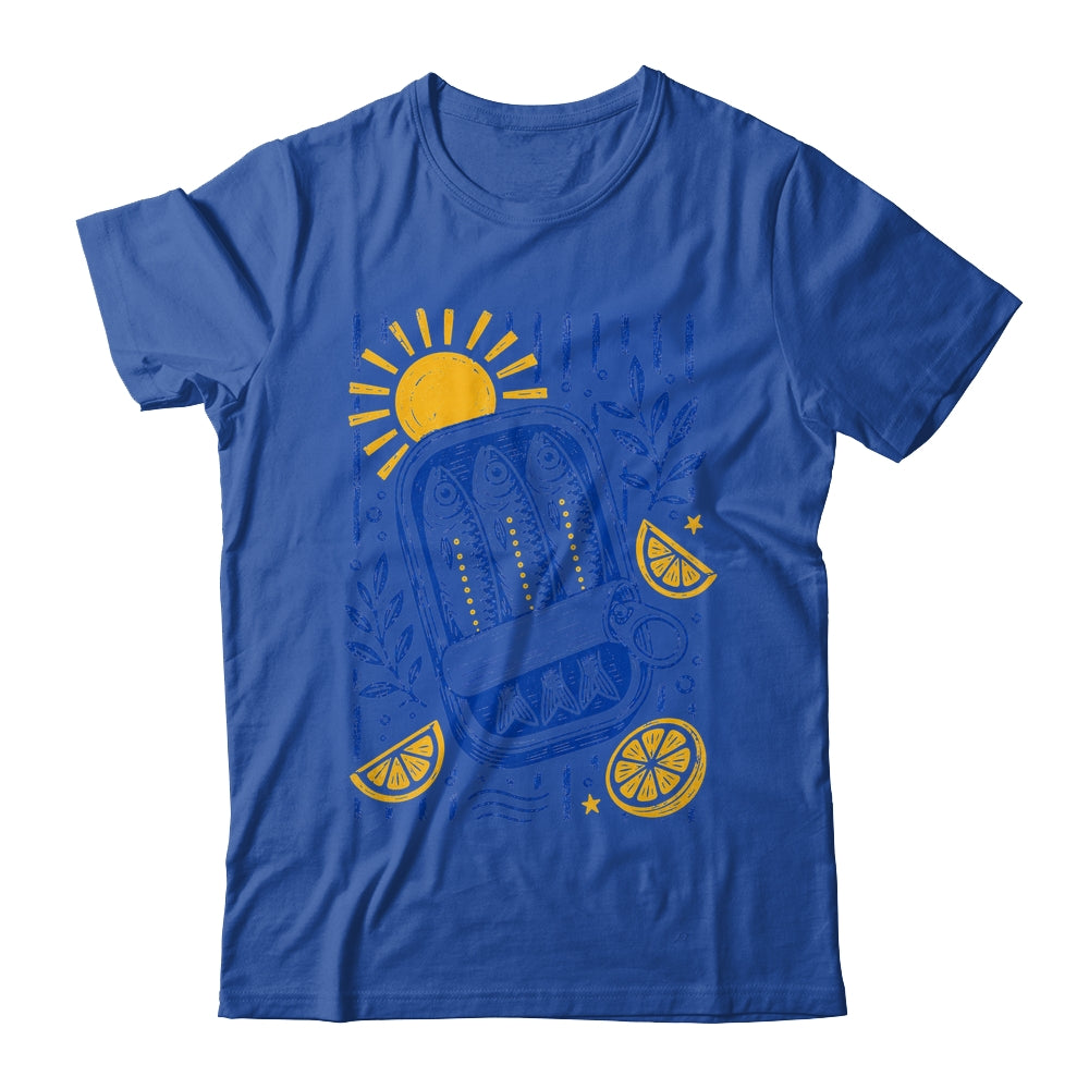 Sardine Coastal Graphic Women Summer Beach Vacation Fish Shirt & Tank Top | siriusteestore
