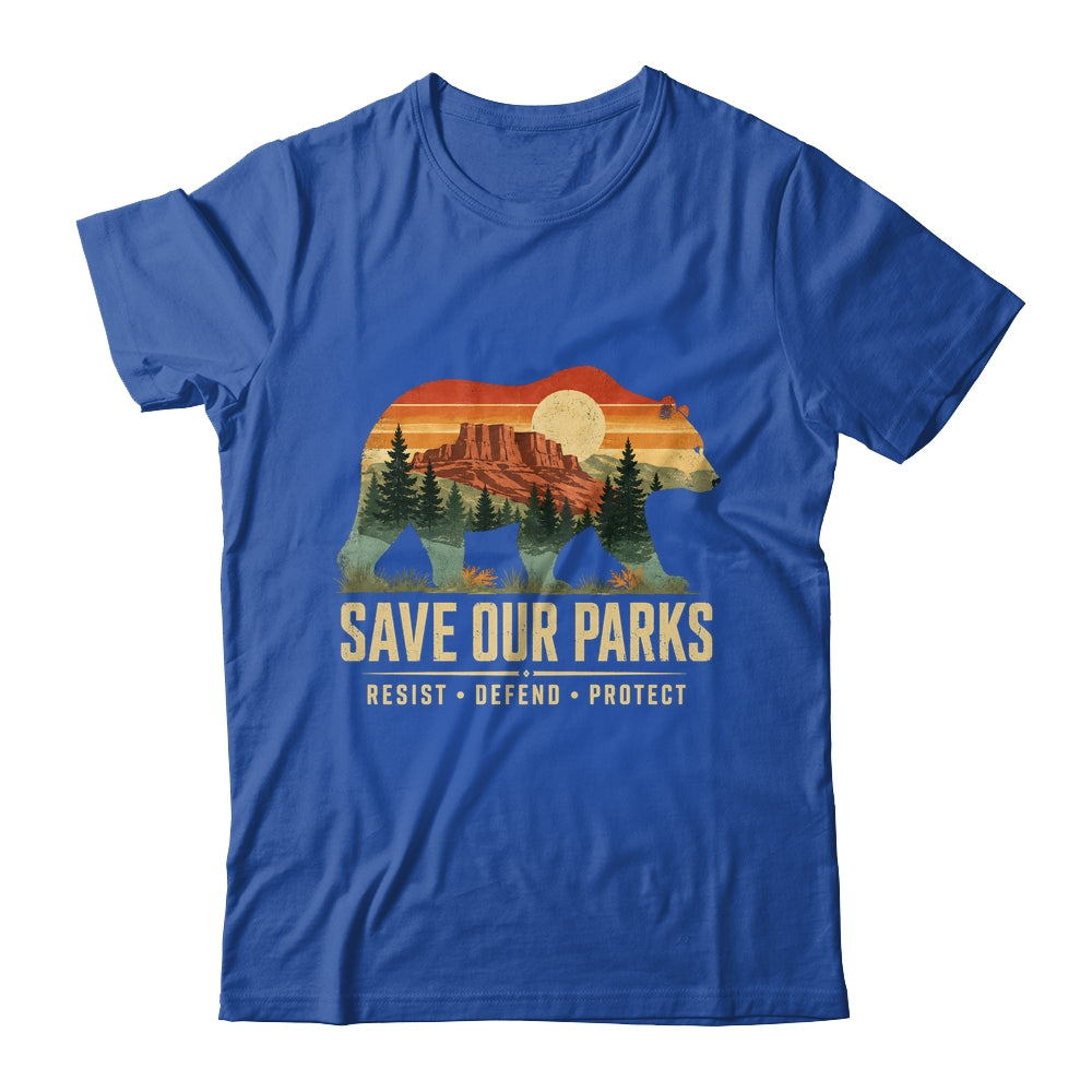Save Our Parks Bear Nature Resist Defend Protect Outdoor Shirt & Tank Top | siriusteestore